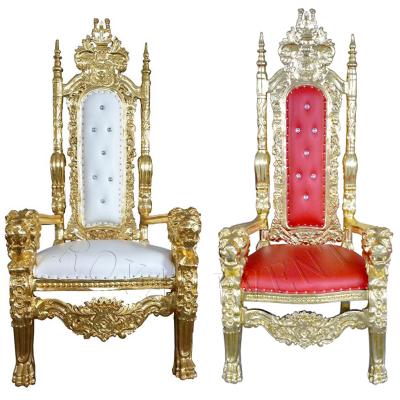 China Wholesale Price Modern High Back Rental Queen King Throne Chair For Wedding Party for sale