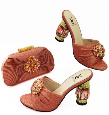 China Popular Women Shoes With Bags New Styles With Nice Designs Lady Shoes And Bags for sale