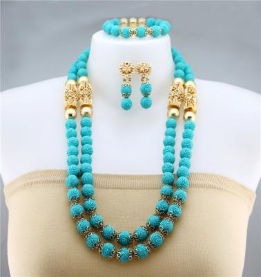 China Guangzhou Tofine CLASSIC Company Hot Selling Jewelry Sets Fashion Big Beads Jewelry Sets for sale