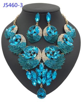 China New Avenue Popular Wholesale Crystal Jewelry Blue Crystal Jewelry For Ladies for sale