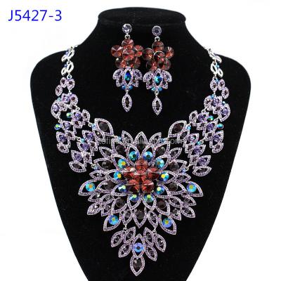 China Popular Wholesale Jewelry Fashion Pendant Beaded Necklace Women Jewelry Set for sale