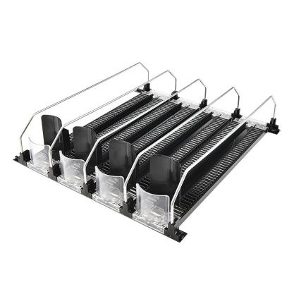 China PC Supermarket Freezer Rack Pushers Adjustable Market Actylic Rack Display Pusher for sale