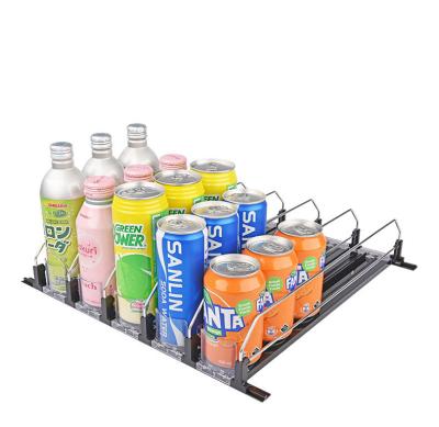 China PC Xinxuhong Hot Selling Supermarket PVC Pusher Display Supermarket Shelf Pusher Tray for Drink for sale