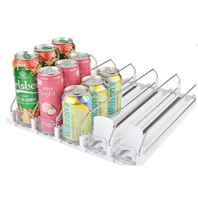 China PC Product Slide Display Cabinet Placement Beverage Thruster Rack Supermarket Shelf Freezer Beverage Thruster E-type Clause for sale