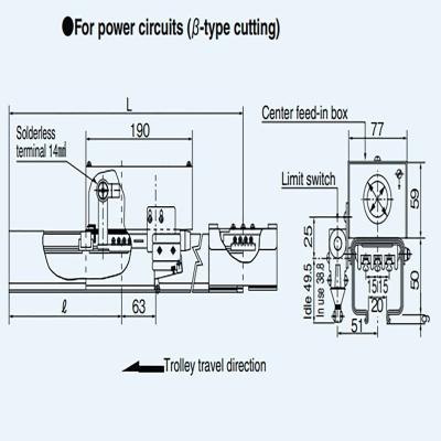 China Indoor Use Panasonic Special Applications Trolley Ducts Circuit-Separate Ducts 30A / 60A\ for sale