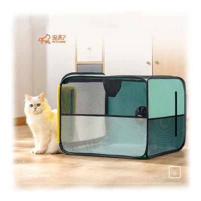 China PETCOME Viable Factory Portable Foldable Pet Drying Box Pet Hair Dryer Part for Small to Medium Size Cat Dog for sale