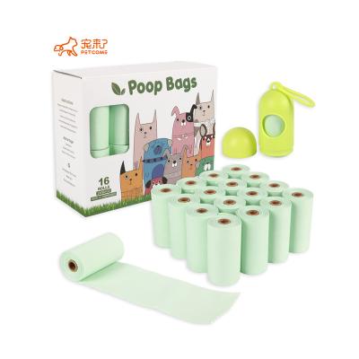 China PETCOME Sustainable Plant Eco Friendly Pet Waste Dog Waste Poop Bags Biodegradable for sale