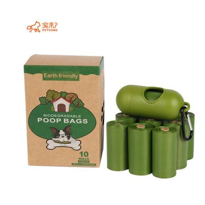 China PETCOME Sustainable Wholesale Pet Supplies Premium Biodegradable Poop Dog Bag With Holder for sale