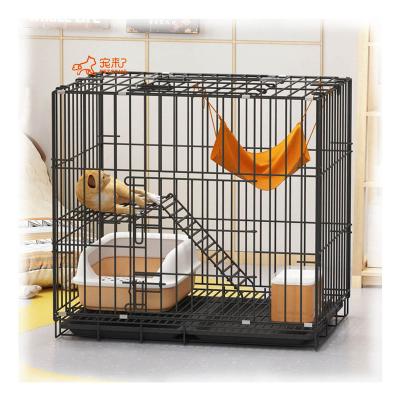 China PETCOME Factory 3 Layers Breathable Pet House Pink Foldable Cages For Big Cats for sale