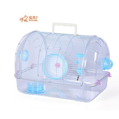 China PETCOME Breathable Makers Clear Luxurious Acrylic Hamster Cage With Accessories for sale