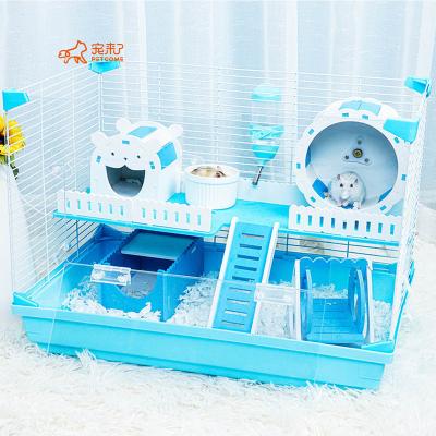 China PETCOME Breathable Manufacturers Wire Small Animal Pet Pink Hamster Travel Cages for sale