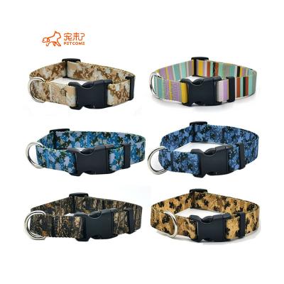 China Summer Hot Luxury Nylon Camouflage PETCOME Shopee Personalized Big Sale Breathable Dog Collar for sale