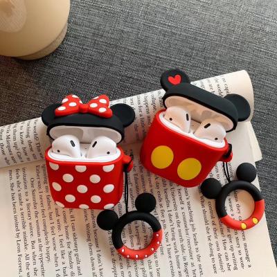 China Lovely Cute Silicone Mickey Mouse Earphone Protection CoverFor Airpods Cartoon 1 PRO Case 2 3 for sale