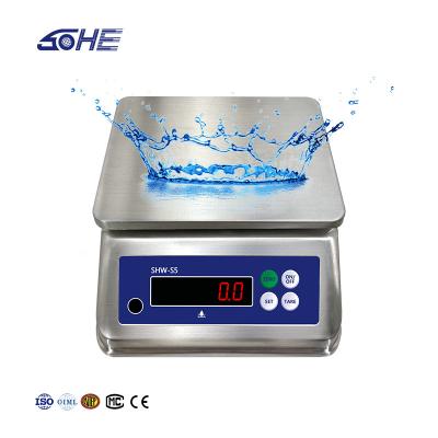 China AV220V/50HZ Double Screen Stainless Steel Waterproof Table Electronic Scale 15kg for sale