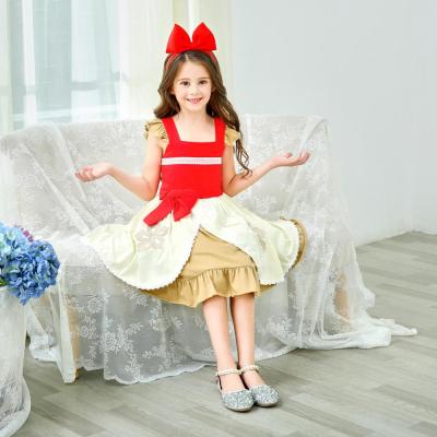 China Breathable Online Girls Disny Dress Halloween Costume Princess Girl Dress Queen Snow Cosplay Children for sale