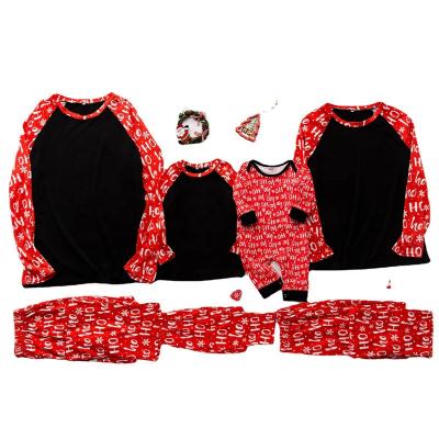 China Breathable Wholesale Baby Clothes Printed Family Christmas Pajamas Matching Clothing Sets Kids Long Sleeve Pajamas for sale