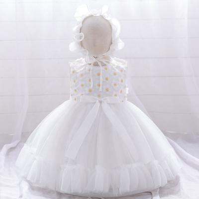 China Washable Bridesmaids Wedding Dress Babies Baptism Cake Dresses For Party Kids 1 Year Old Baby Birthday Dress for sale