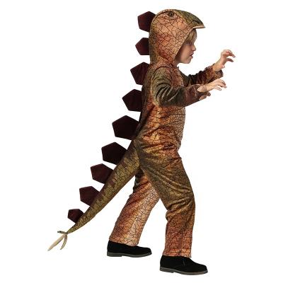 China Breathable Halloween Party Dinosaur Costume Kids Colorful Dinosaur Boy's Cosplay Overalls Stegosaur Jumpsuit for sale