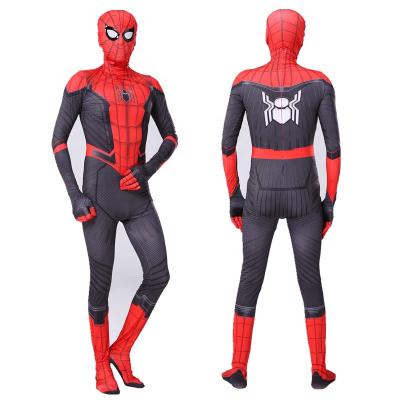 China Breathable Adult And Kids Spiderman Costume Halloween Party Cosplay Clothes Role Play Jumpsuit Costumes for sale