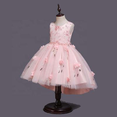 China Sleeveless Anti-wrinkle Teenage Evening Girls Kids Dress Children Flower Princess Party Wedding Dresses Pageant Girls for sale