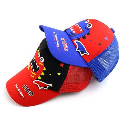 China Picture FOR 3-8 YEARS Small Dinosaur New Children's Net Hat Baseball Cap Summer Outdoor Sunshade Hat for sale