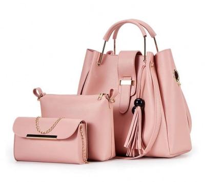 China Korean 3 Piece Handbag Bag Set Set Wholesale Handbags Handbag Set for sale