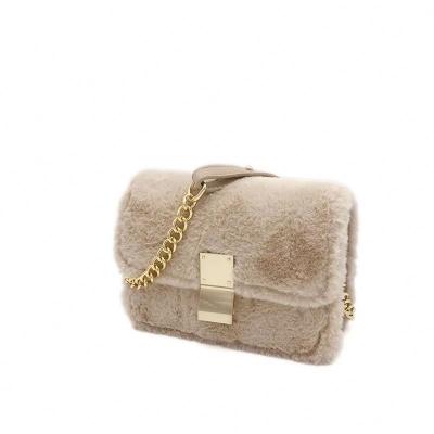 China The Latest Fashion Women Fur Tote Bag Fur Tote Bag Cross - Body Bag for sale