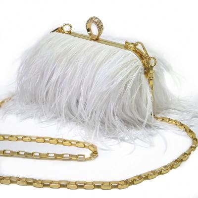 China ENGLAND STYLE Comet Ostrich Feather Bag Purse Handbag for sale