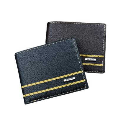 China Men's Wallet Anti-theft Gentleman Short Soft Leather Clip Fashion Youth New 30% Off Retro Multi Large Capacity Card Slot Slim Wallet for sale