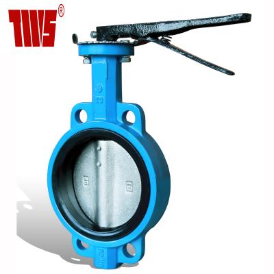 China GG25 Water System Wafer Butterfly Valve Center Line EPDM Jacketed Valve DN40-DN300 for sale