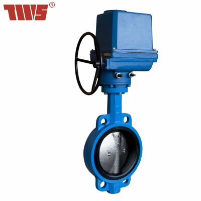 China General Electric Actuator DN200 Wafer Butterfly Valve for sale