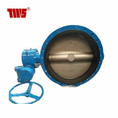 China DN700 General High Quality Ductile Iron Worm Gear Flange Double Concentric Butterfly Valve For Water for sale