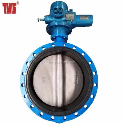 China Water Supply Auma Actuator Automation Water Cut Butterfly Valve for sale