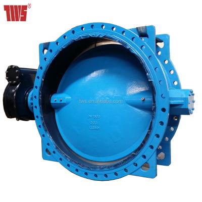 China DN1600 EN593 Concentric Water Supply Flange Butterfly Valve With Handwheel for sale