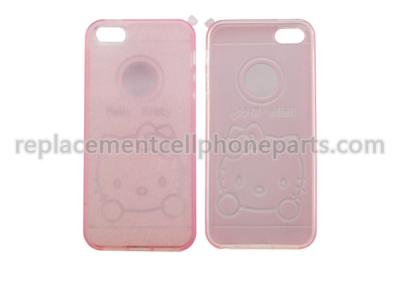 Cina Coperture su ordinazione rosa del telefono cellulare, caso sveglio del telefono cellulare di progettazione di HelloKitty di iPhone 5 in vendita