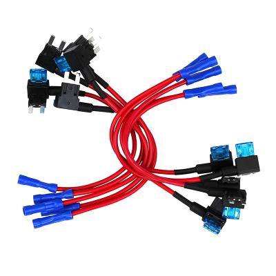 China Motor Vehicle Car Mini Atm Boat RME-ACS Circuit Adapter Piggyback Fuse Holder Dual Fuse Adapter Tap For Car Auto Truck for sale