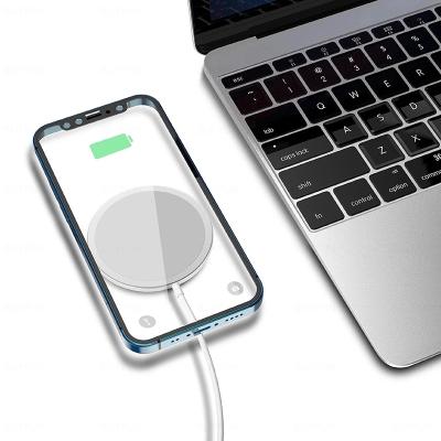 China Adaptive Fast Charging Wholesale 2021 Qi 15W WI Fast Magnetic Safe Fast Charging Portable Wireless Charger For iPhone 12 Mini/12/12 Pro Max for sale