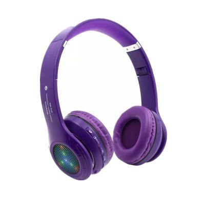 China New Wireless Headband BT Headset With LED Lights Set Listening Music Sports Earphones for sale