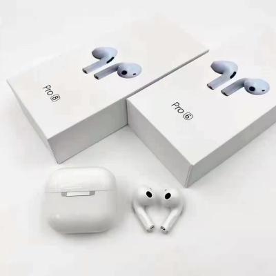 China Custom TWS Logo Earbuds Tws Pro6 Bt5.0 Siri Earphone (True Wireless Stereo) Touch Controlled Earphone and Earphone for air pro6 wireless earbuds for sale