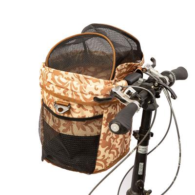 China SINO Factory Price Outdoor High Quality Safety Pet Travel Shoulder Carrier Bicycle Basket Bag For Dog Cat Bike Pet Carrier Bag for sale