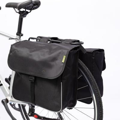 China SINO Water Repellent Road Bike Dual Rack Carrier Bag OEM Accepted Travel Rear Pannier Waterproof Bag for sale