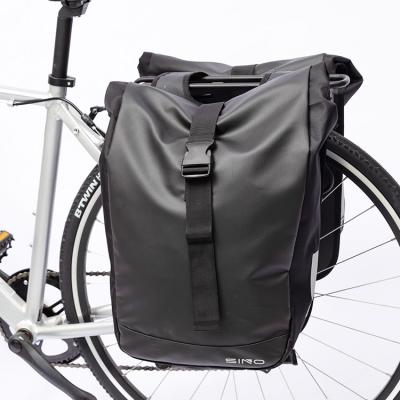 China SINO Water Repellent High Capacity Bicycle Rack Bag Pannier Tail Waterproof Recycling Traveling Rear Bag With Reflective Mark for sale