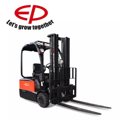 China Construction Material Shops PE 48V Three Wheel Electric Forklift 1.5t/1.8t/2.0t CPD15/18/20TV8 Hot Selling Forklift With Lithium Battery Option for sale