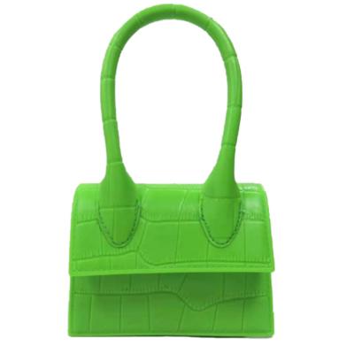 China Solid Color Tote Jelly Bags Kids Candy Jelly Fashion PVC Small Clip Silicone Mini Tote Women Handbags for sale