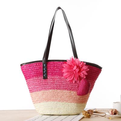 China Reusable Straw Handbags Beach Bags Halfmoon Beach Bag Casual Tote Bags Summer Jute Straw Fashion Wheat for sale