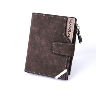 China 2019 Waterproof Short Waist Canvas Wallet For Men Small Card Holder Check Book Holder Wallet for sale