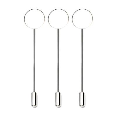 China Stainless Steel Blank DIY Clutch Pad Stainless Steel Safety Pins Pins for sale