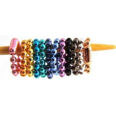 China Band Free Chain Nickel Color Ball Pad Chain With Clasp for sale