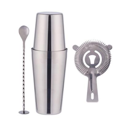 China Sustainable Party Bar Set BOSTON 304 Stainless Steel Cocktail Shaker for sale