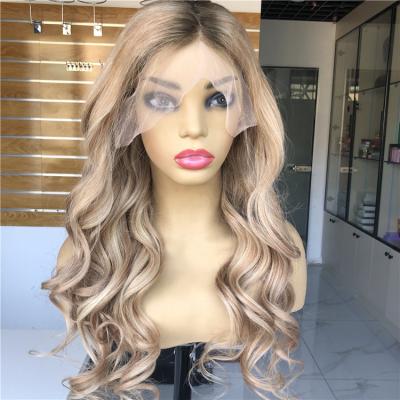 China High Quality Chinese Loose Wave Hair Highlight Loose Color 13x6 Lace Front Wigs For Black Women And White Women for sale